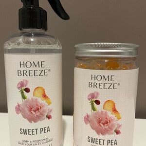 Sweet Pea Linen & Room Spray and Scented Beads Set